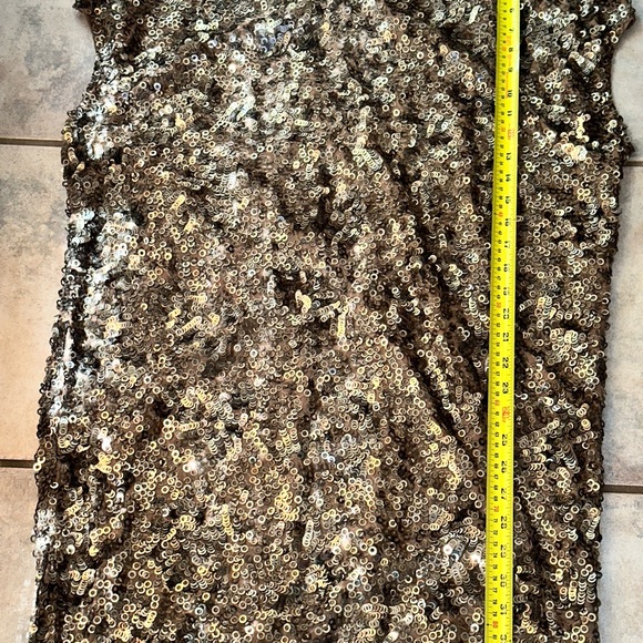 VINCE Gold & Champagne Sequin Mini Dress - Picture 8 of 14